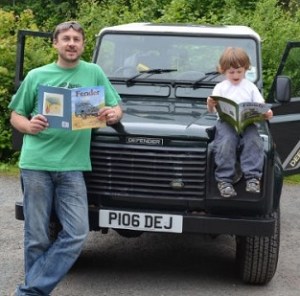 Sandy and Xander with Percy